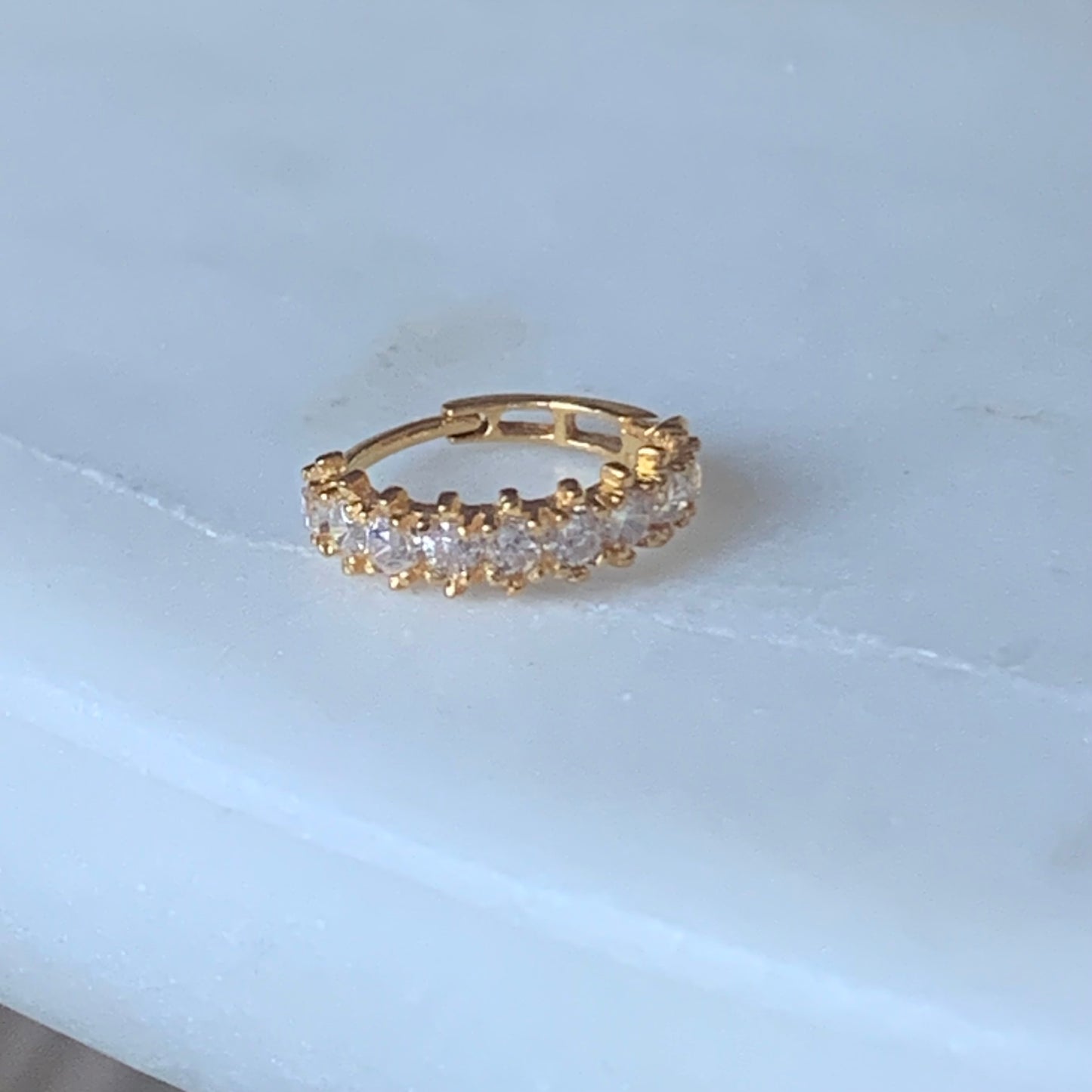 18ct gold single hoop | 6mm