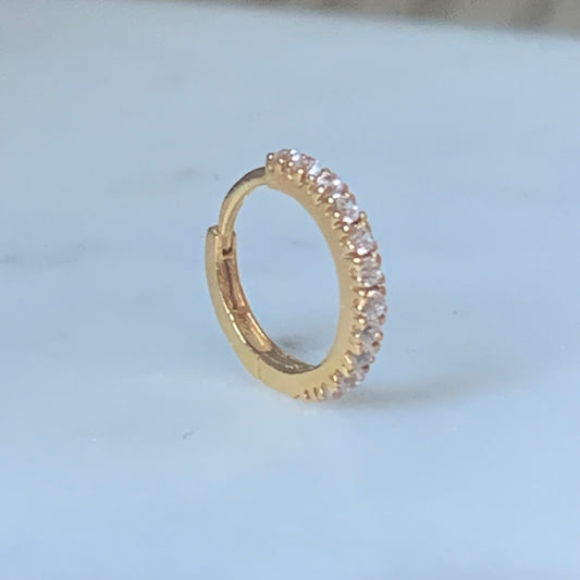 18ct Gold Single Hoop | 8