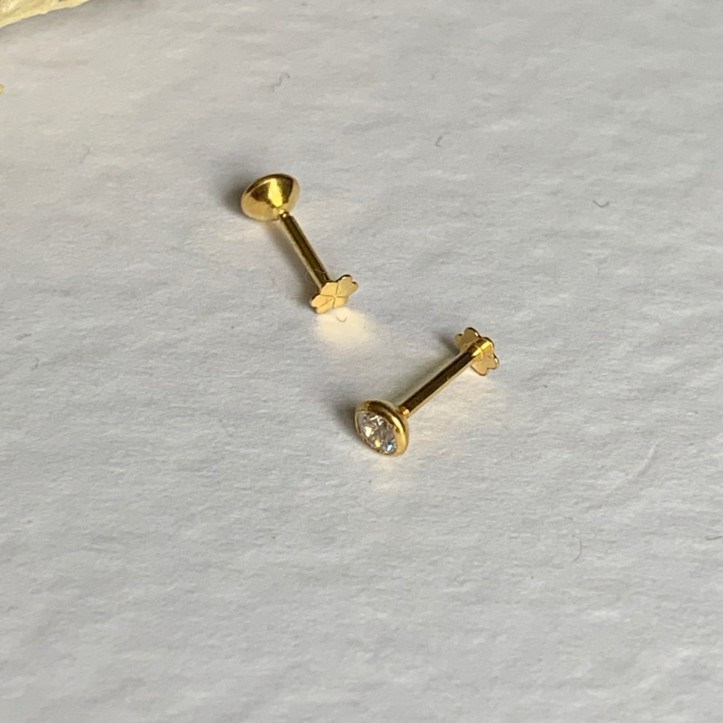 18ct Gold Classic Stud Pair | 3.5mm