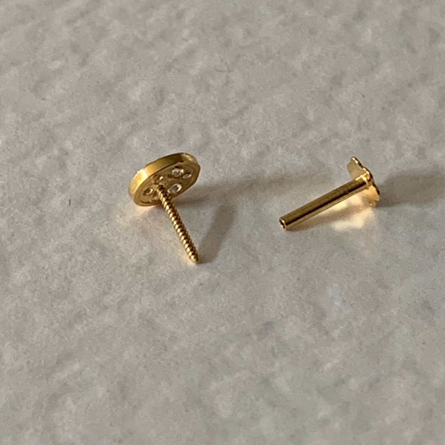 18ct gold single stud | 5mm