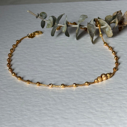 22ct gold anklet 1