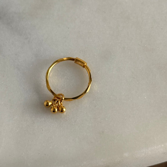 18ct triple dangly hoop | 8mm