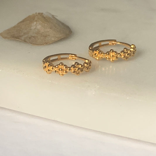 18ct Gold Huggies | 8mm