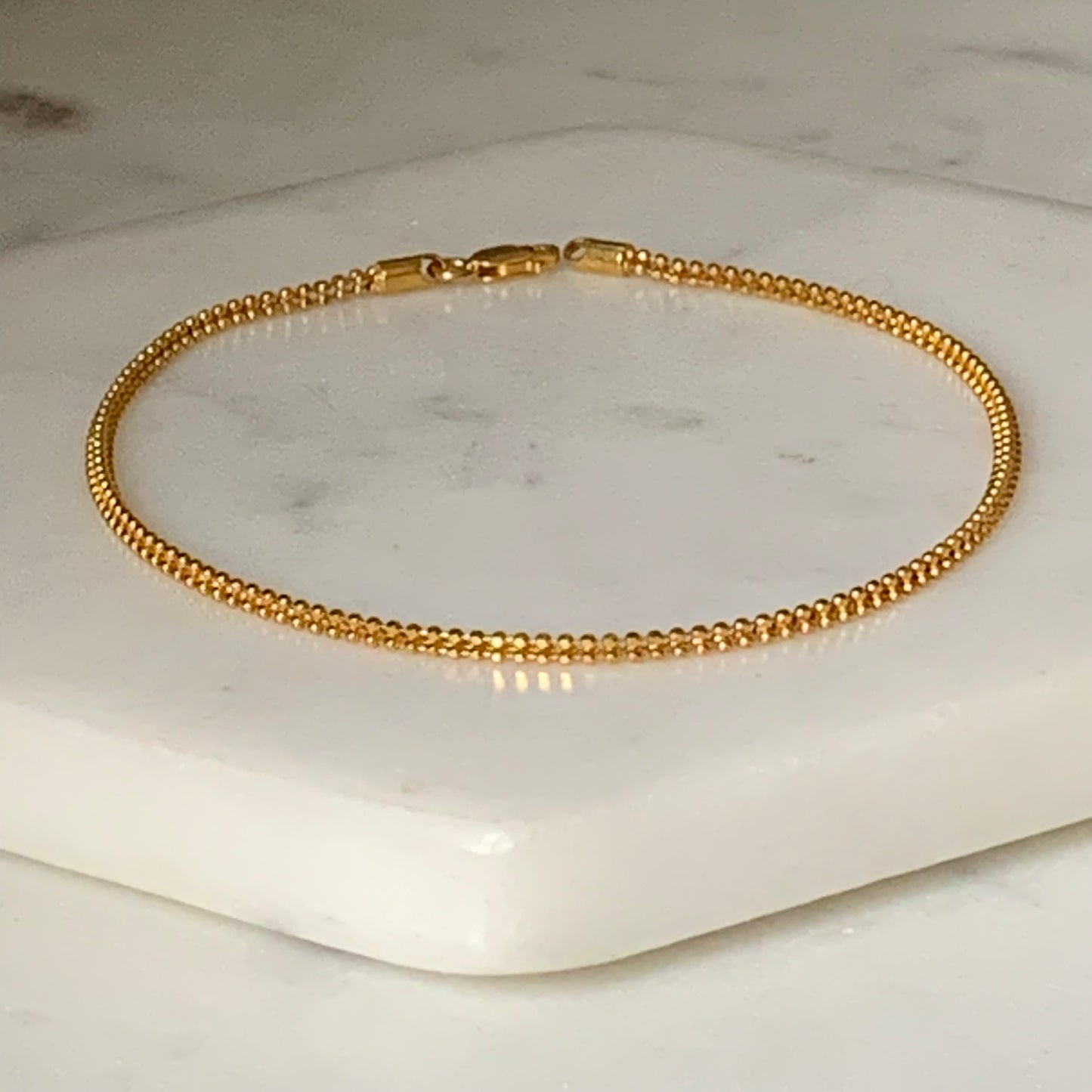 22ct Gold Chain Bracelet | 7.5 inches