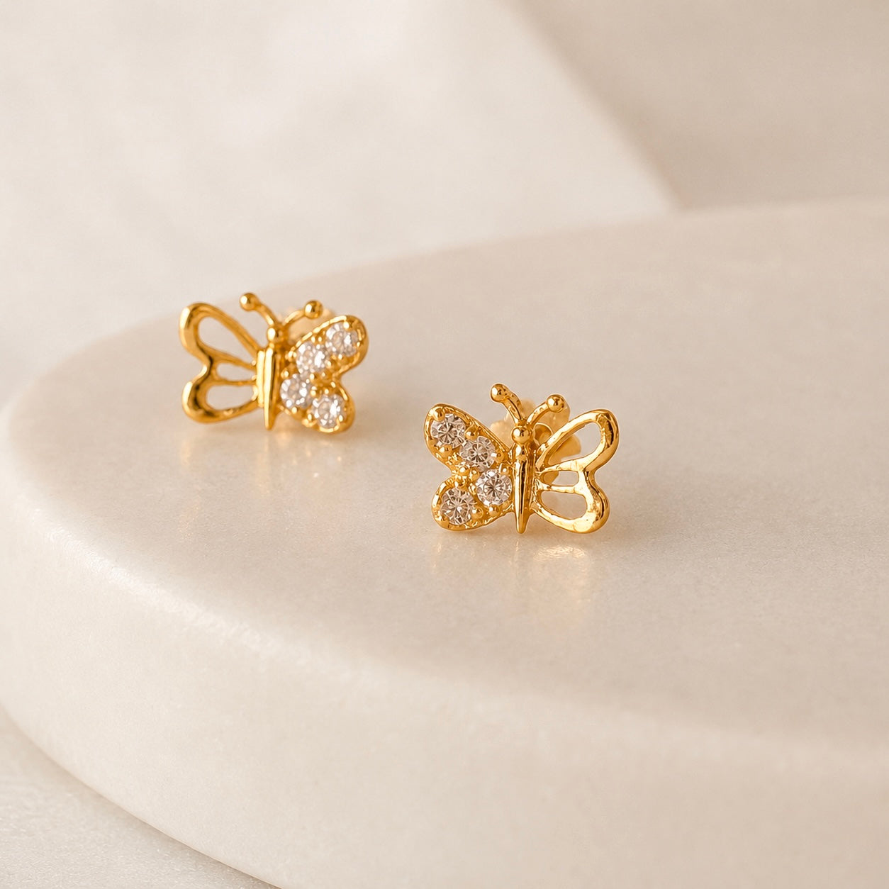 Éclat Butterfly Studs | 18ct