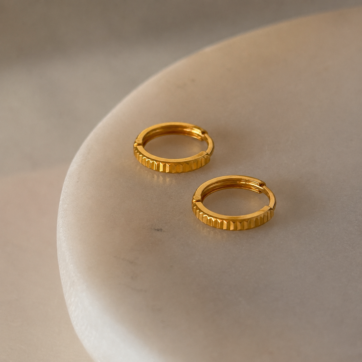 Liliana | 18ct Gold Huggies (8.8mm)