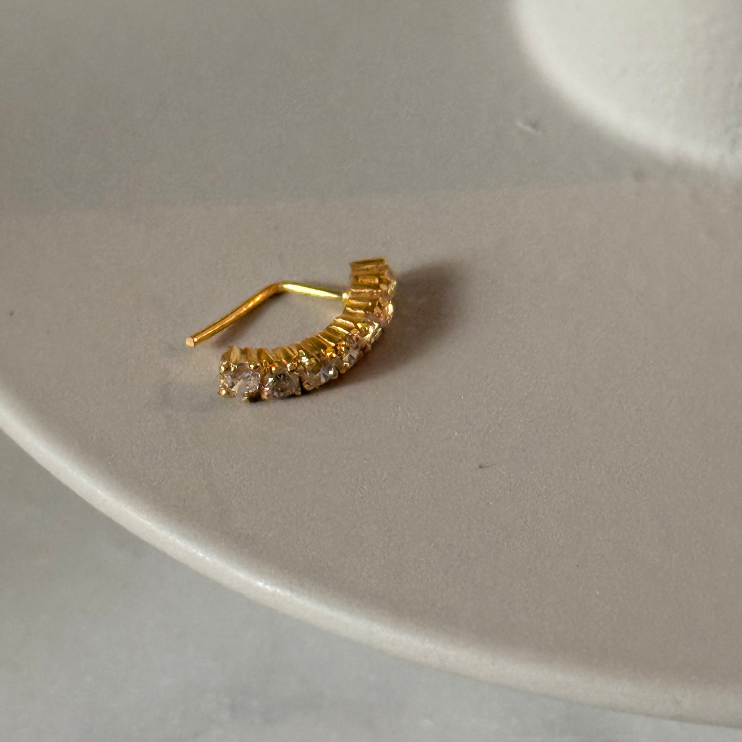 18ct gold stud | 8mm