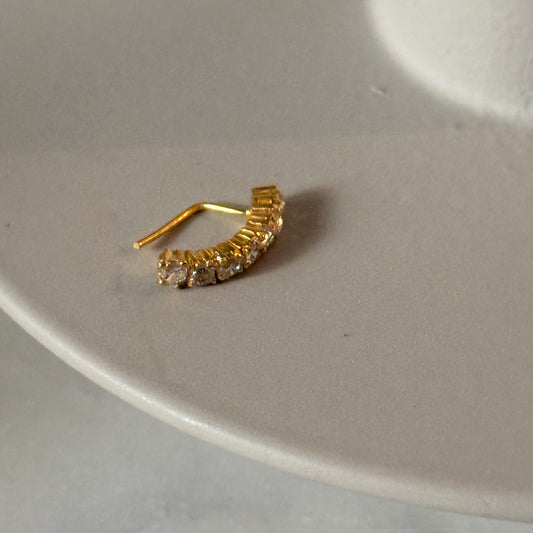 18ct gold stud | 8mm