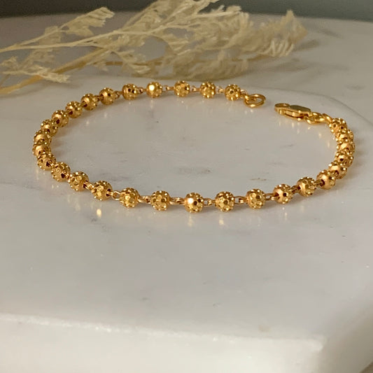 22ct Gold Beaded Bracelet