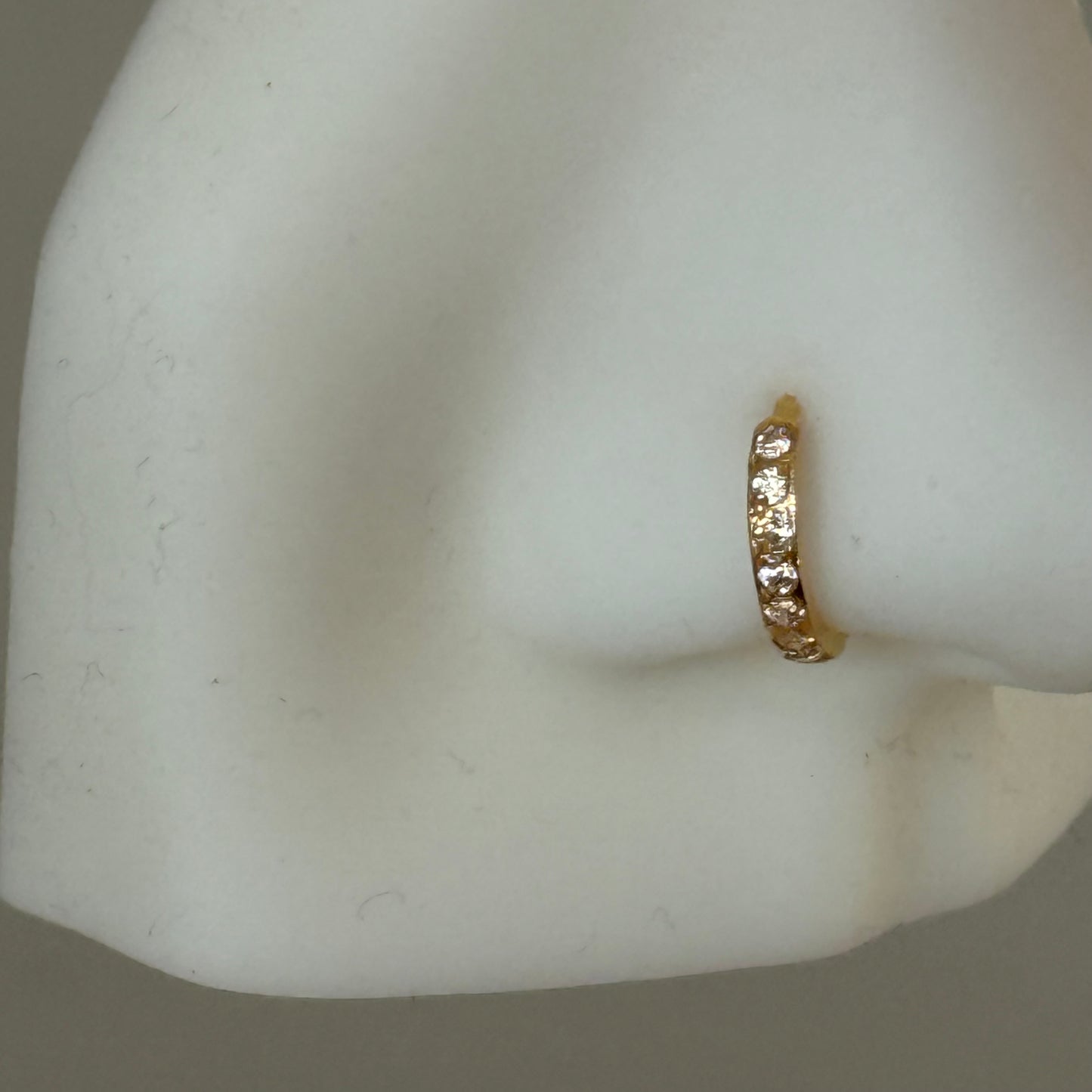18ct gold single hoop | 8mm