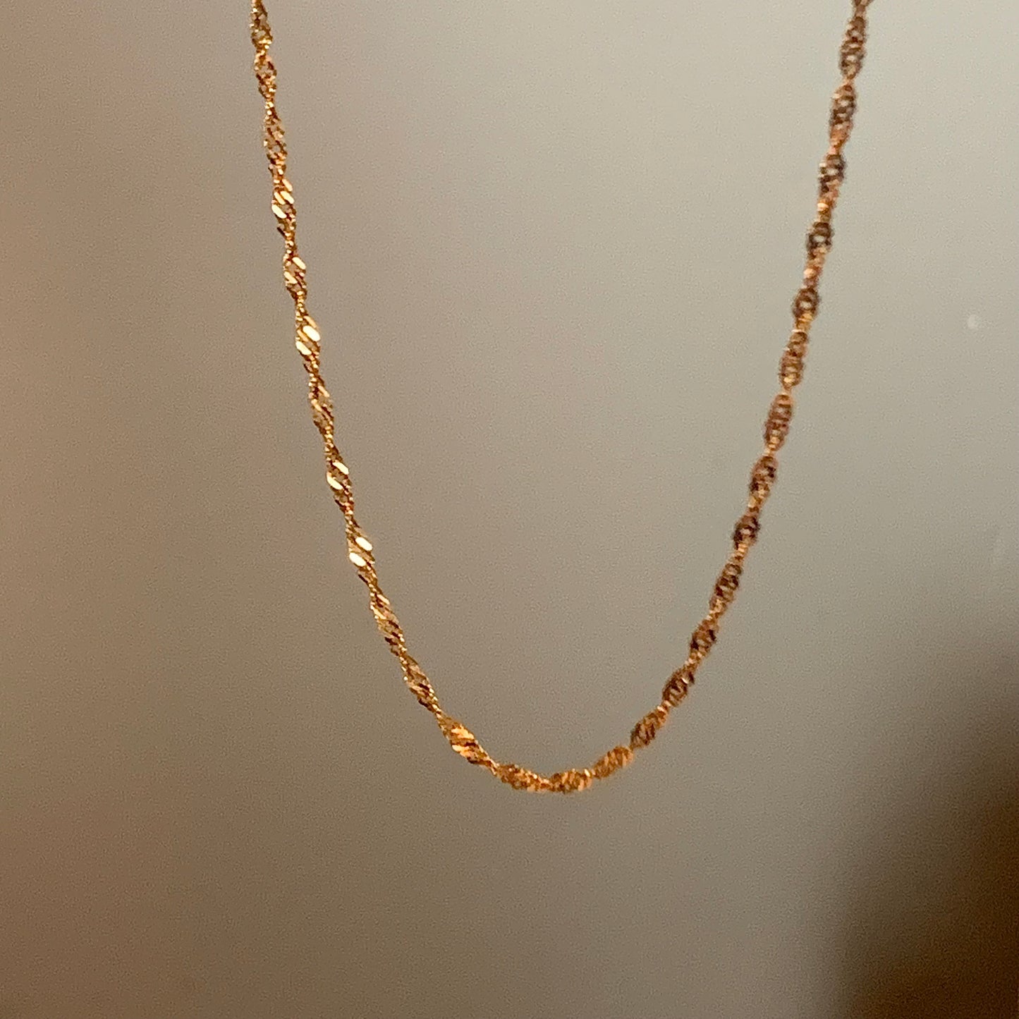 22ct Gold Ripple Chain | 20 inches