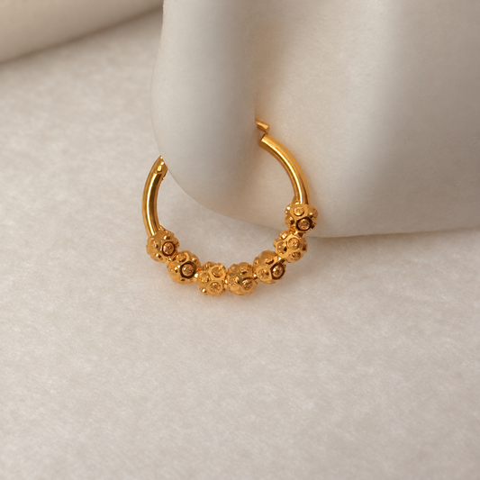 Sienna Petite | 22ct Beaded Hoop (Copy)