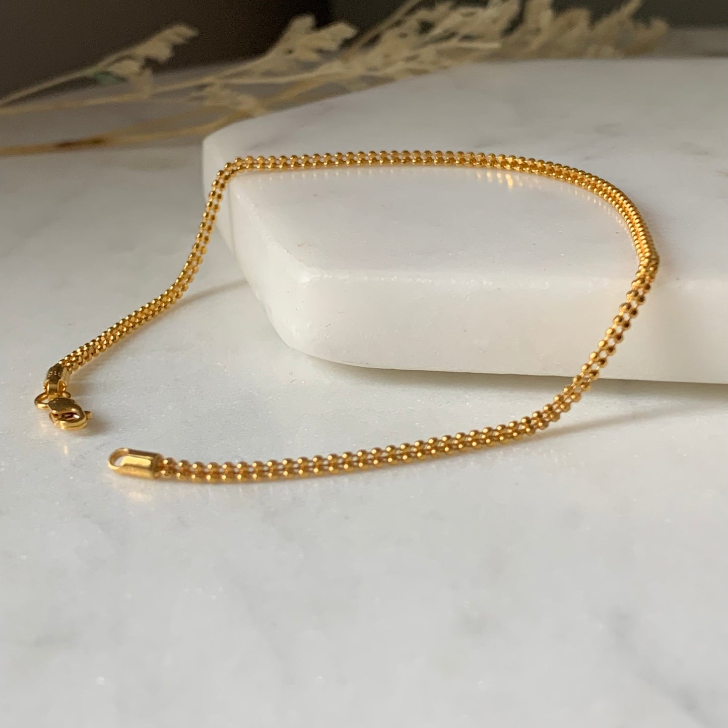 22ct Gold Chain Bracelet | 7.5 inches