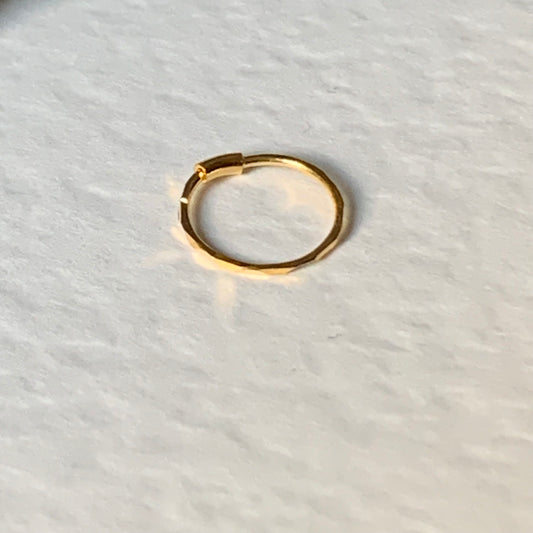 18ct gold hoop | 8mm