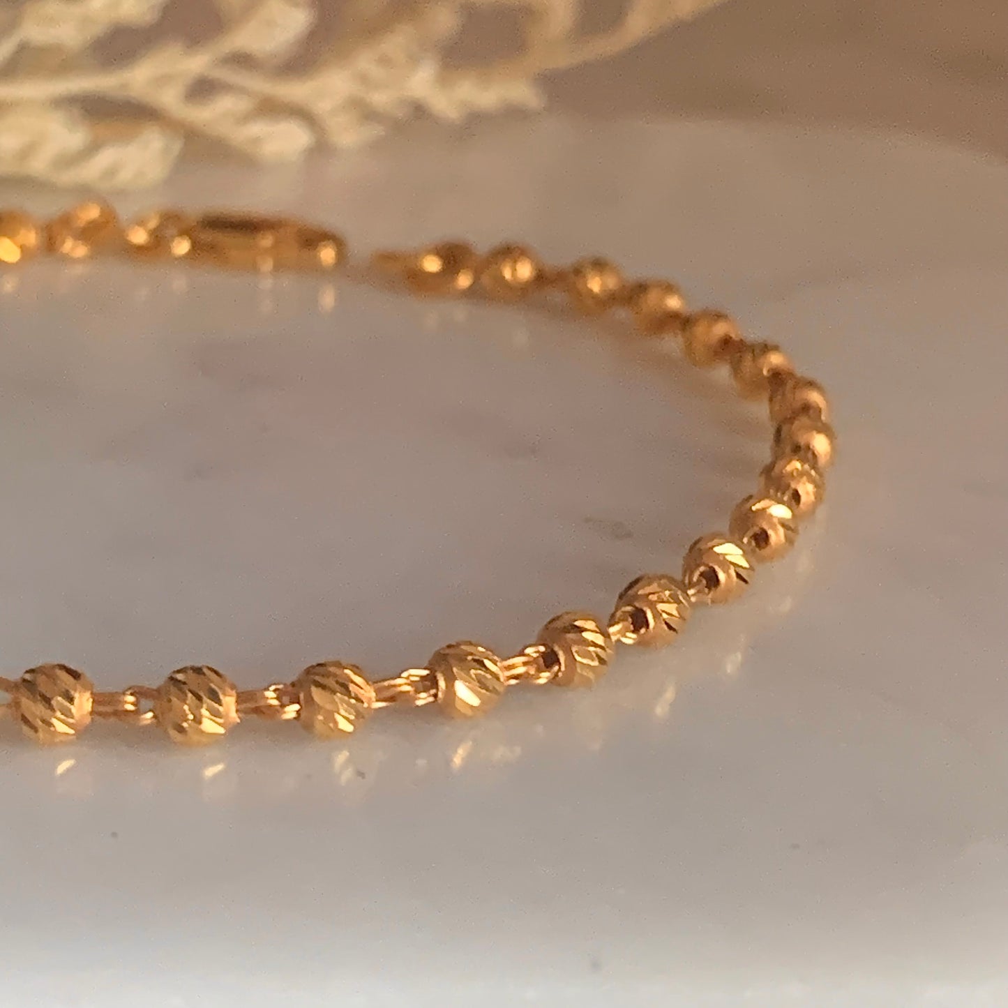 22ct Gold Beaded Bracelet