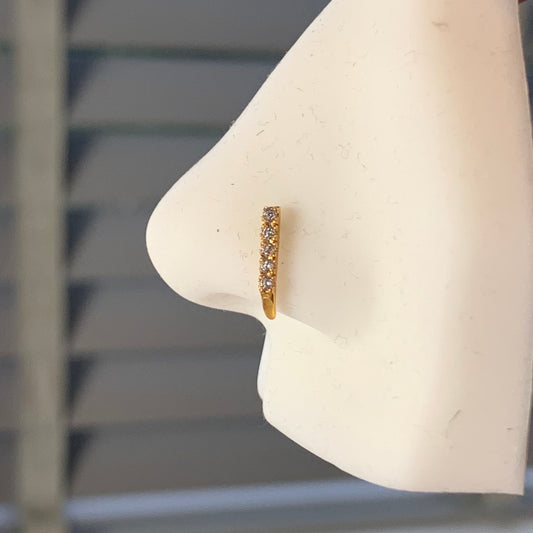 18ct Gold Long Stud | 9mm