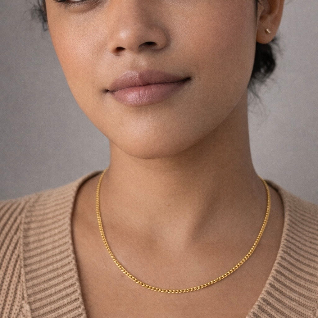 Curb Chain, 22ct Gold | 20 inches