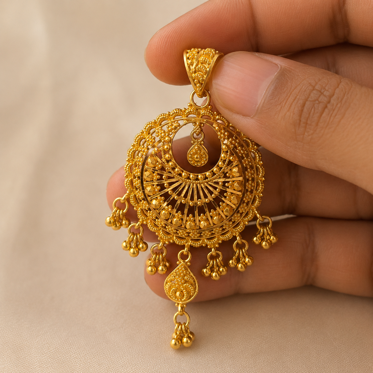 Jaipur, 22ct Gold Pendant | medium
