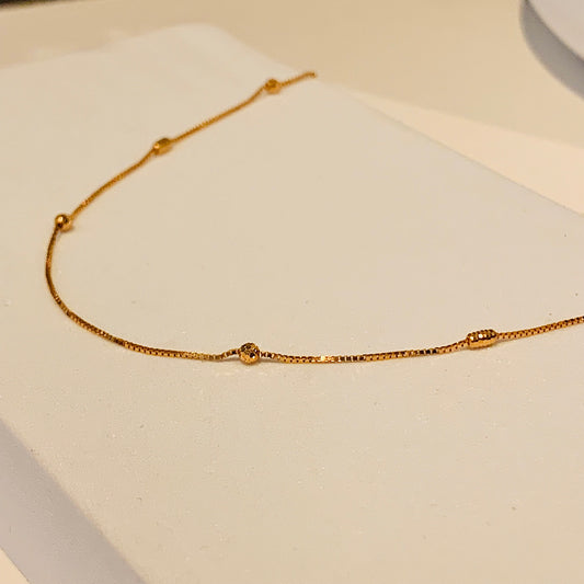 22ct Gold Beaded Chain