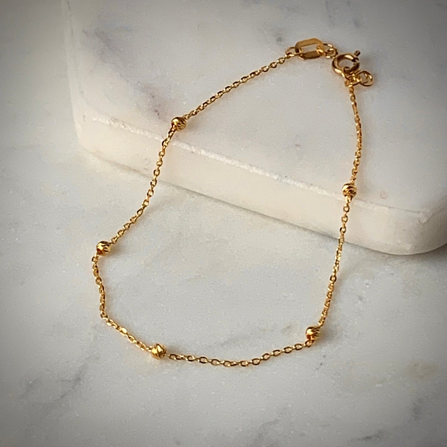 22ct Gold Dainty Bracelet | Small