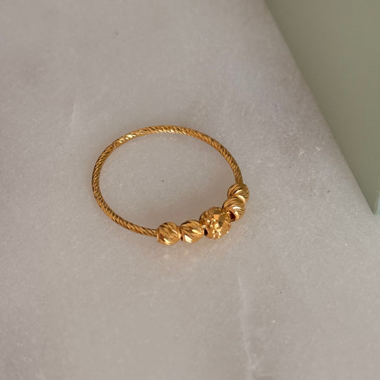 Jaipur | Minimal 22ct Ring (Size L)