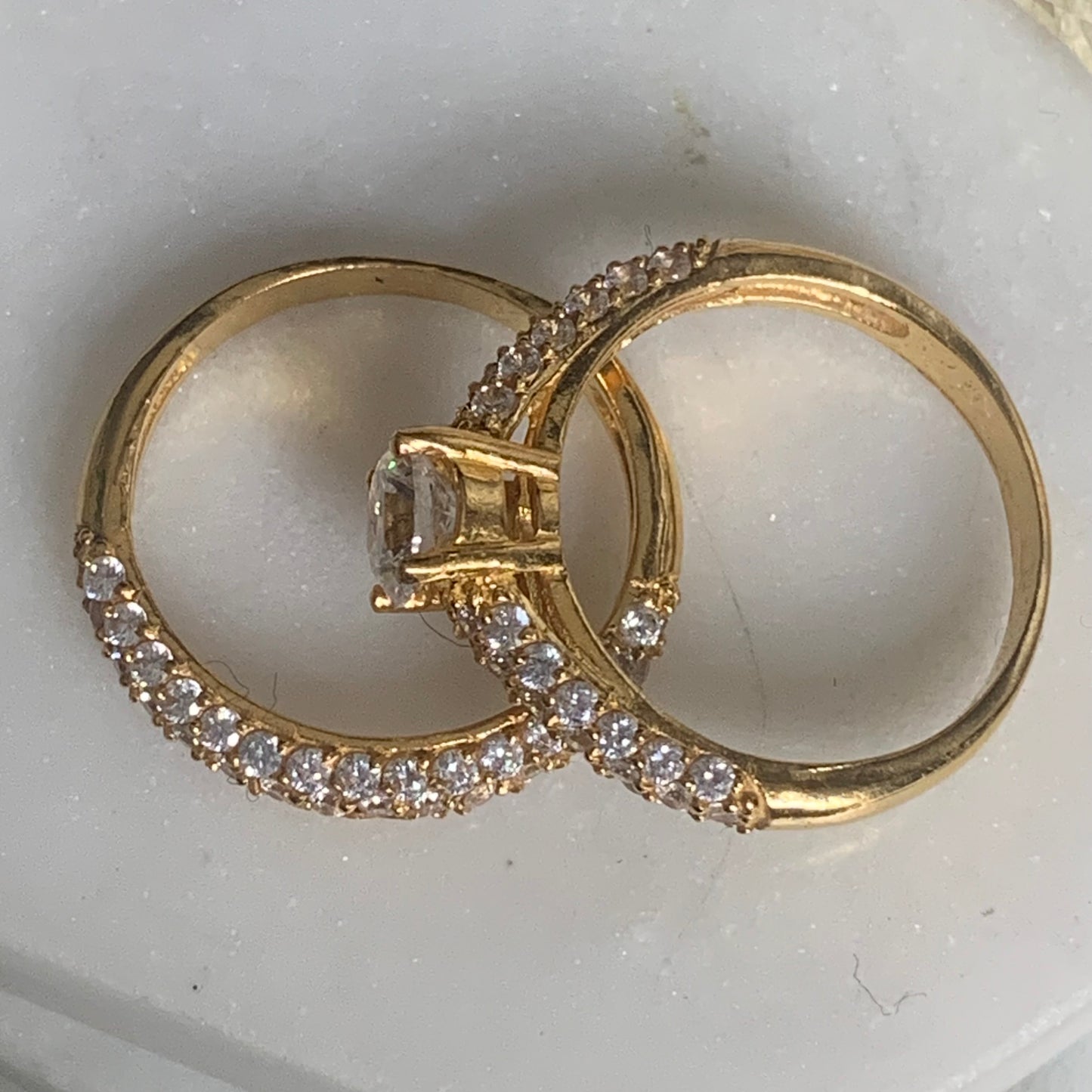 22ct Gold Double Ring | M