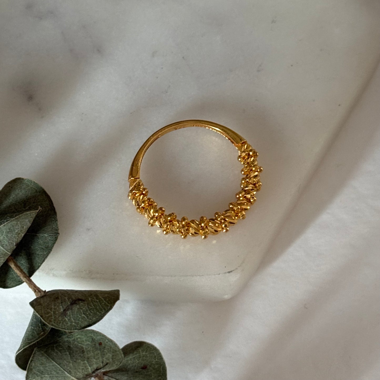 22ct gold cluster ring | O 1/2