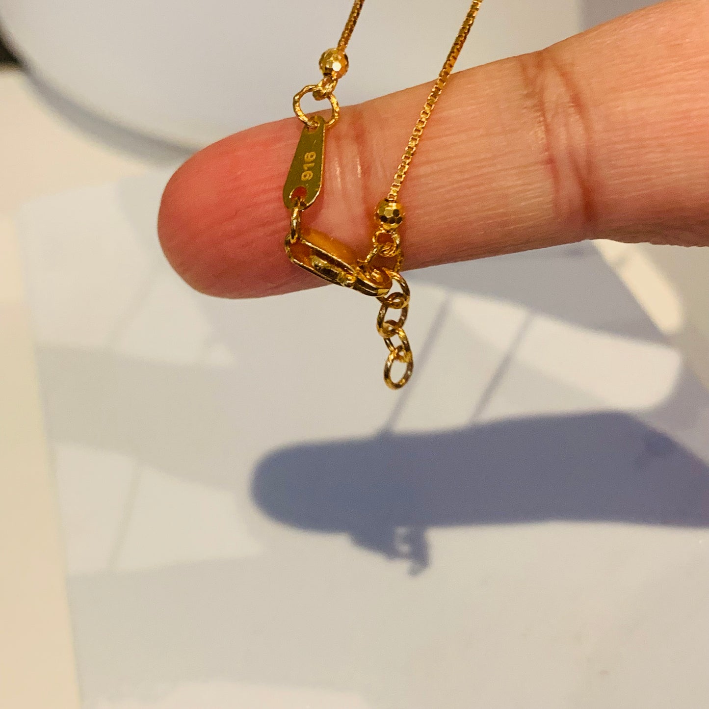22ct Gold Beaded Chain