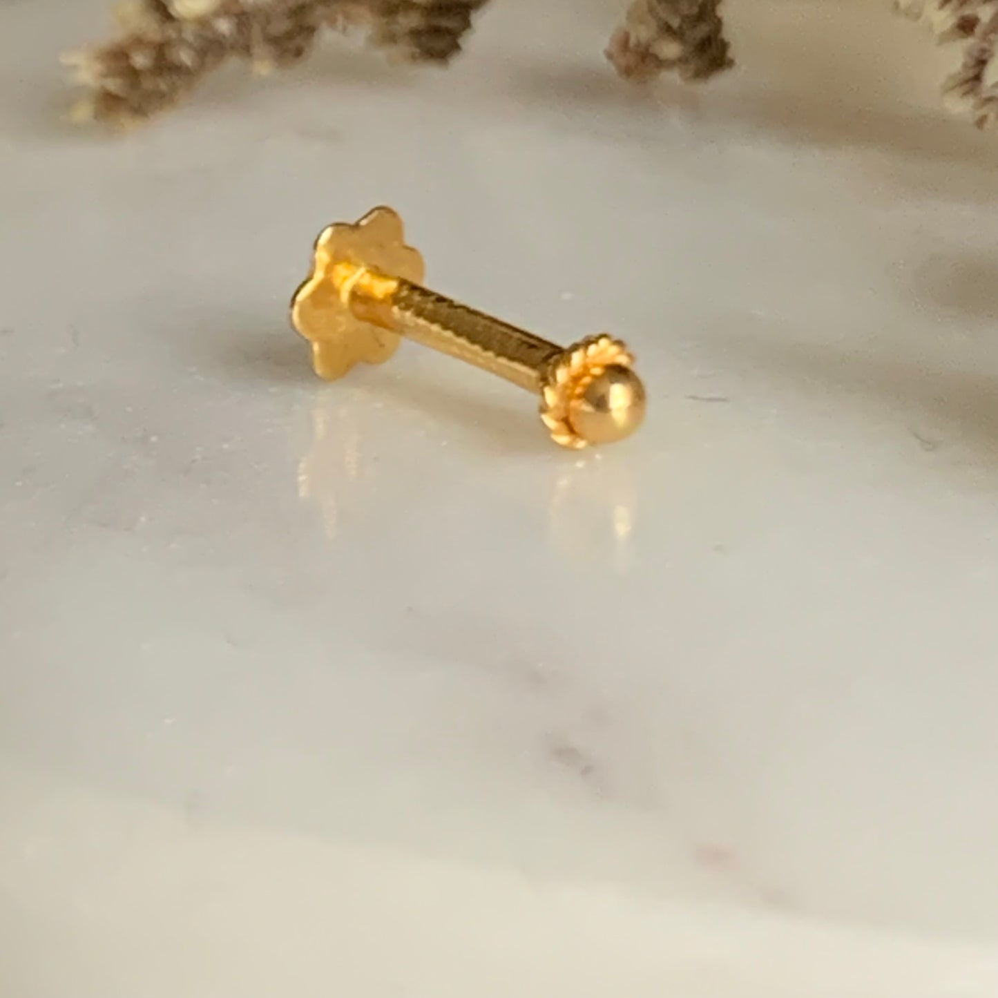 18ct Gold Nose Stud | 2.5mm