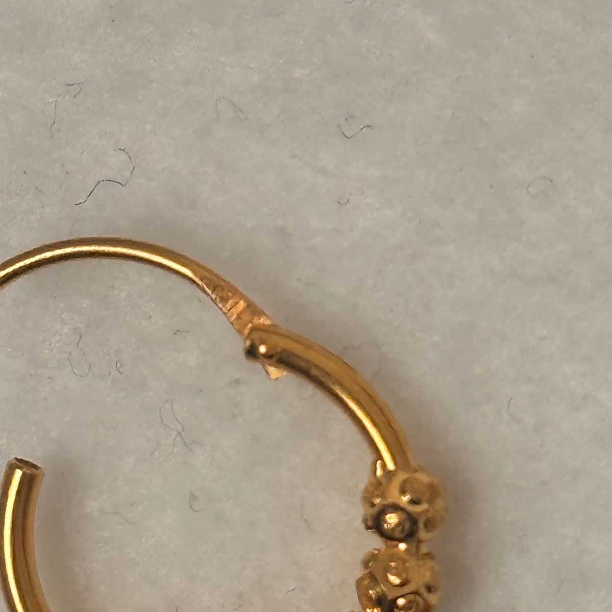 Sienna Petite | 22ct Beaded Hoop (Copy)