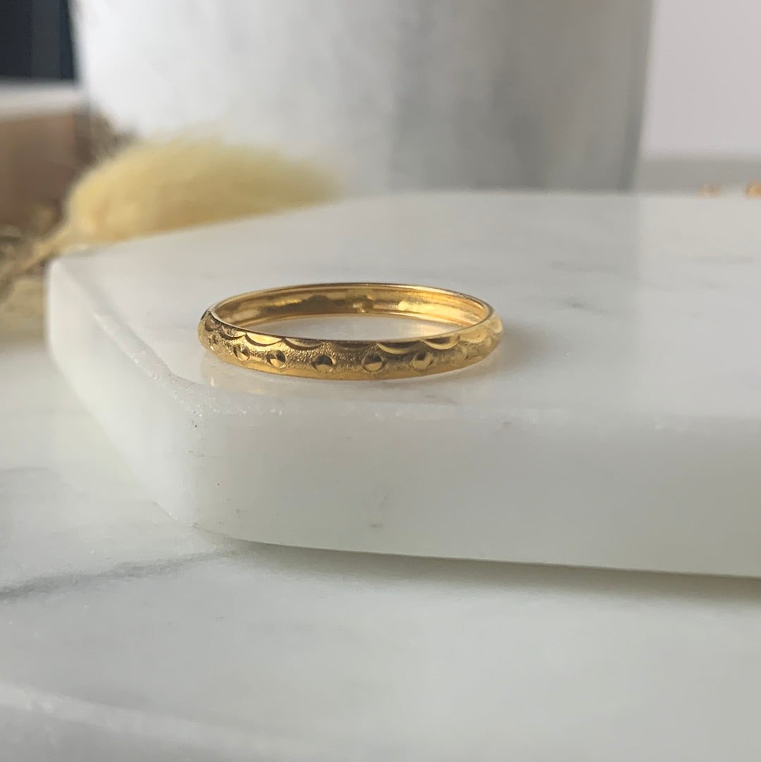 18ct Gold Band Ring | S (xxl)