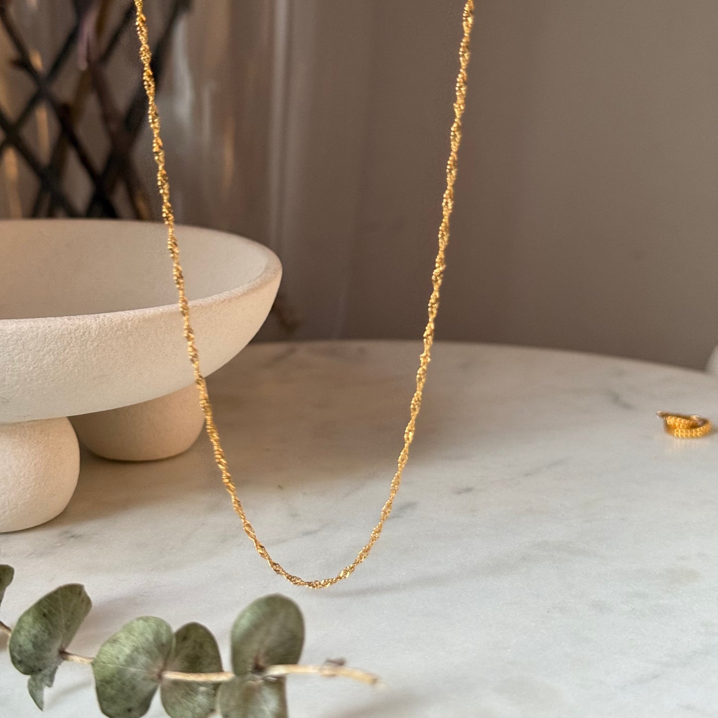 22ct Gold Ripple Chain | 22 inches