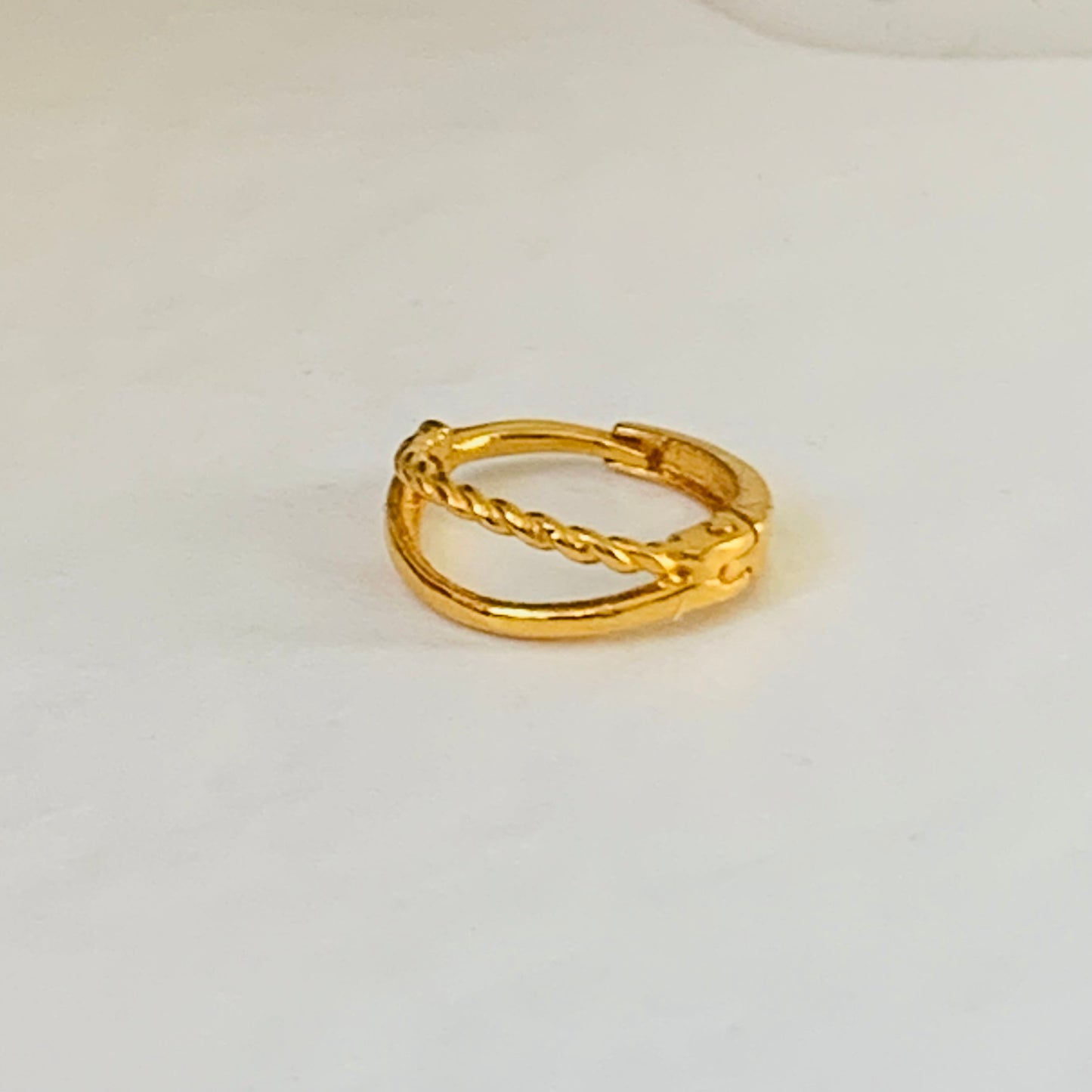 18ct Gold Single Hoop | 7mm