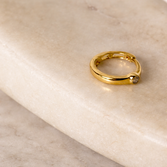 Mili, 18ct Gold Hoop | 7mm