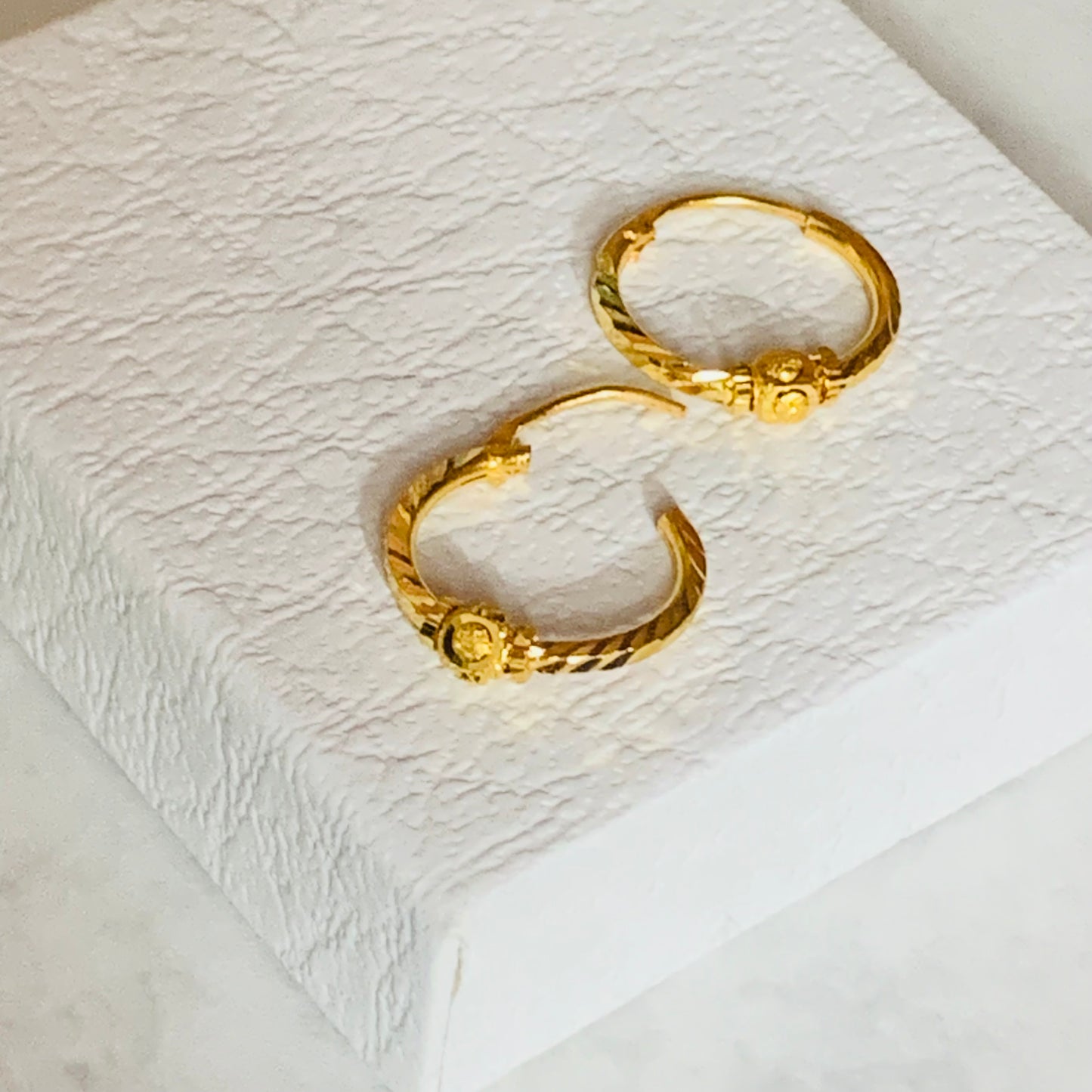 22ct Gold Small Hoops