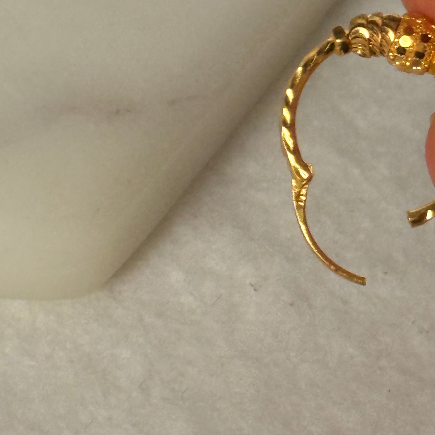 Maha, 22ct gold hoop pair | 11mm