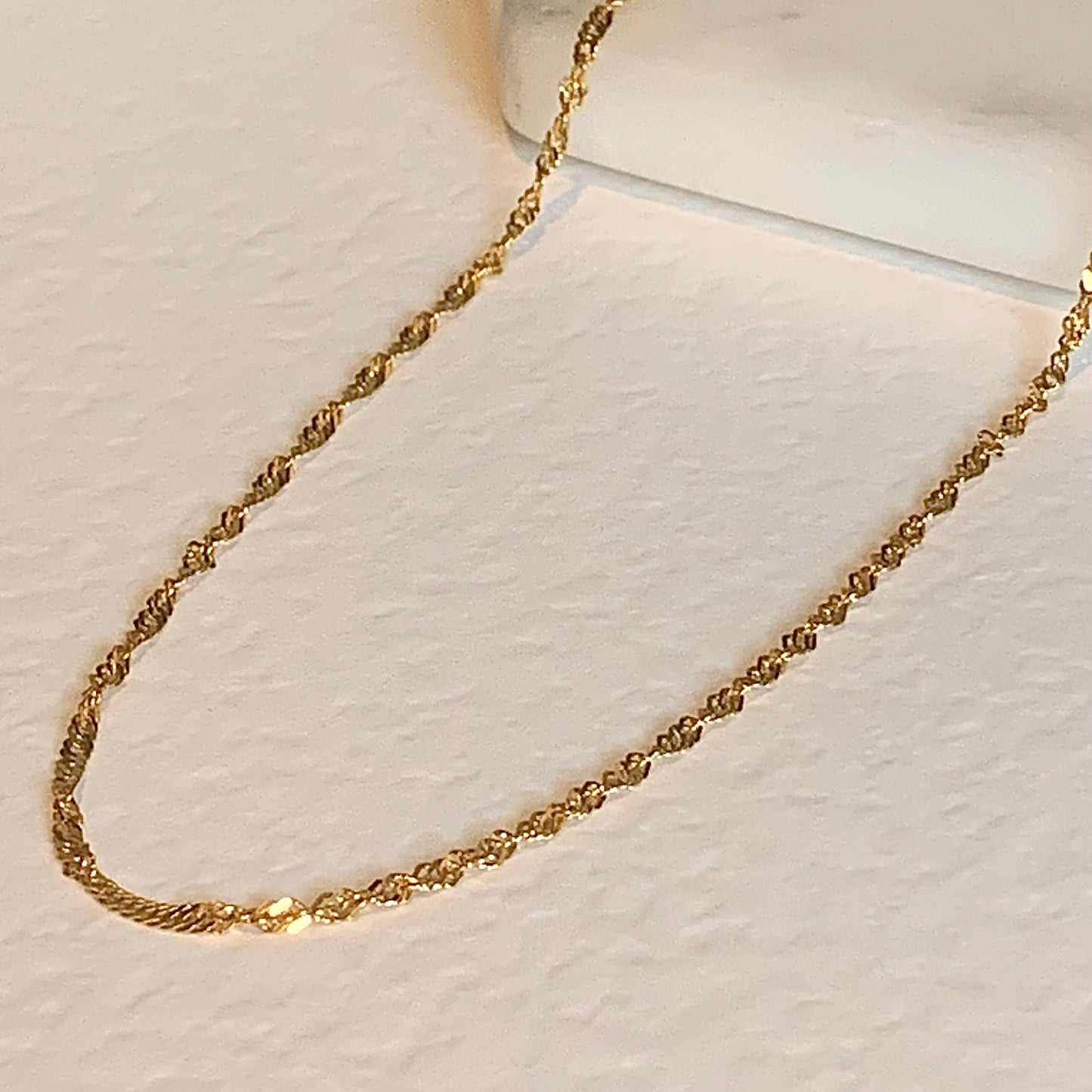 22ct Gold Ripple Chain | 20 inches