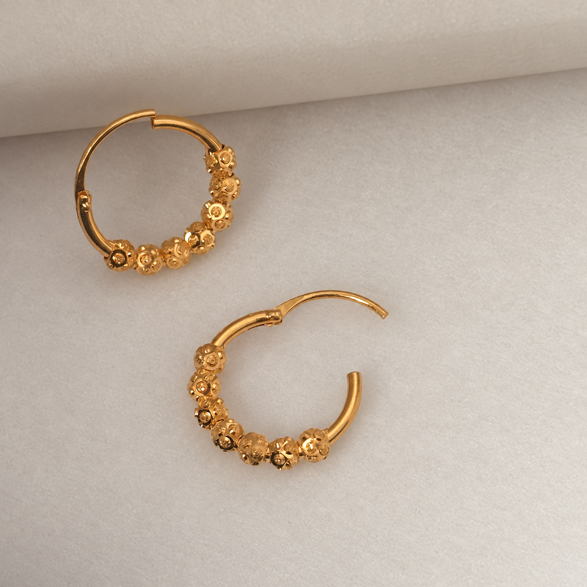 Sienna Petite | 22ct Beaded Hoop (Copy)
