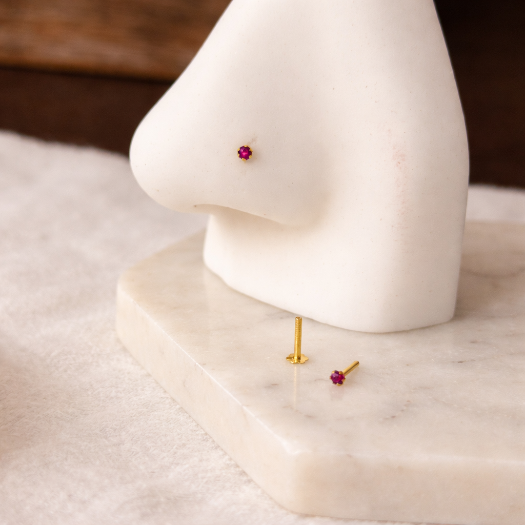 14ct tiny stud