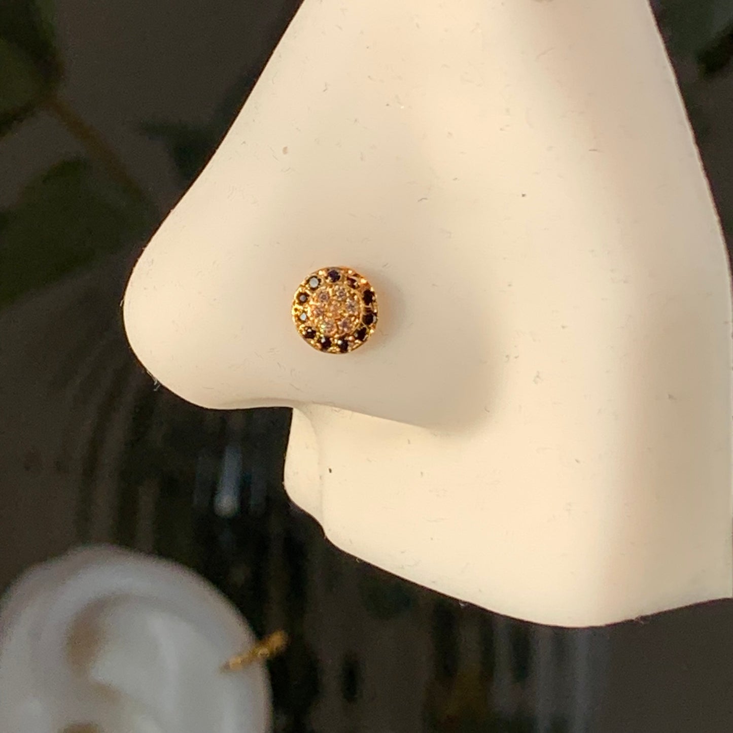 18ct Gold Single Stud | 7mm