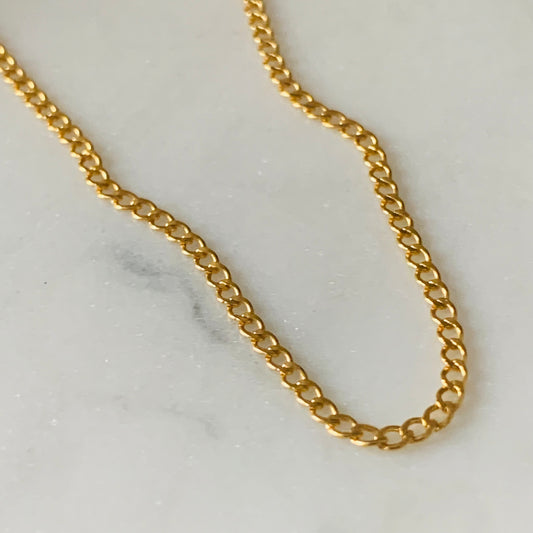 22ct Gold Contemporary ‘Curb’ Chain | 19.7 inches