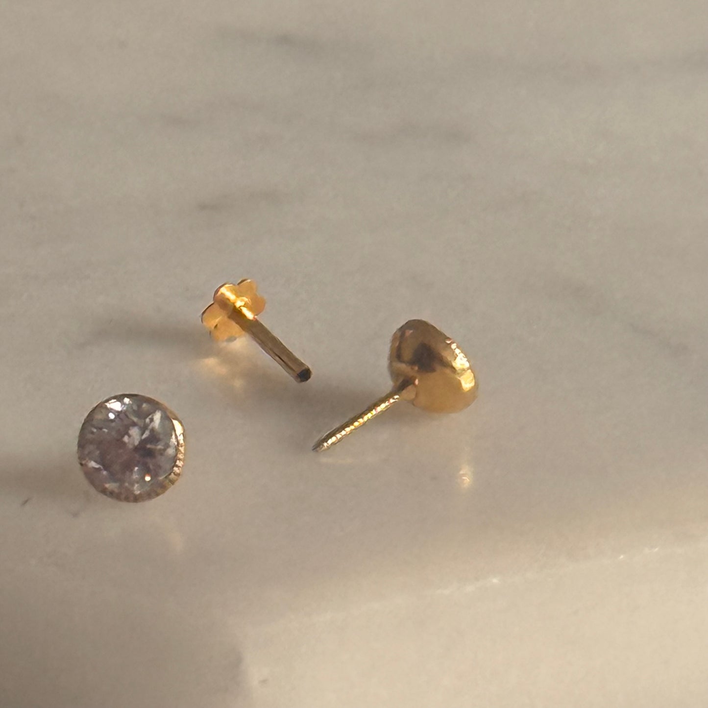 Eclipse, 14ct Gold Stud | 6mm