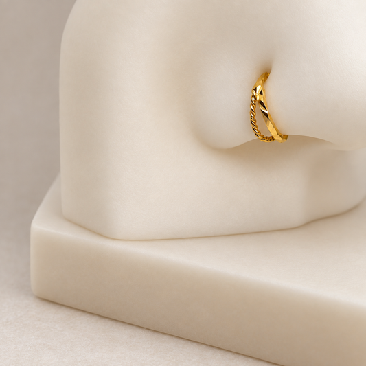 Signature | Classic 7.5mm double band, 18ct