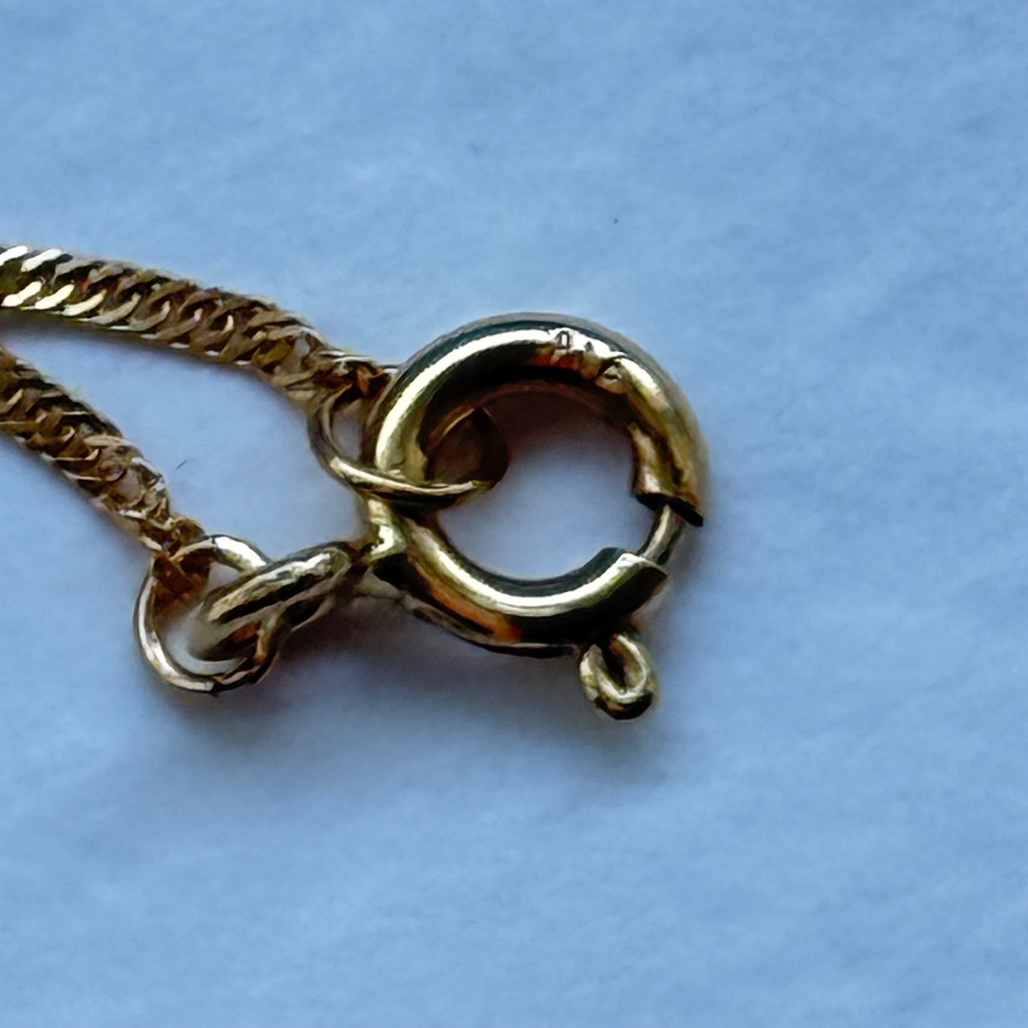 22ct gold fine ripple chain | 18 inches