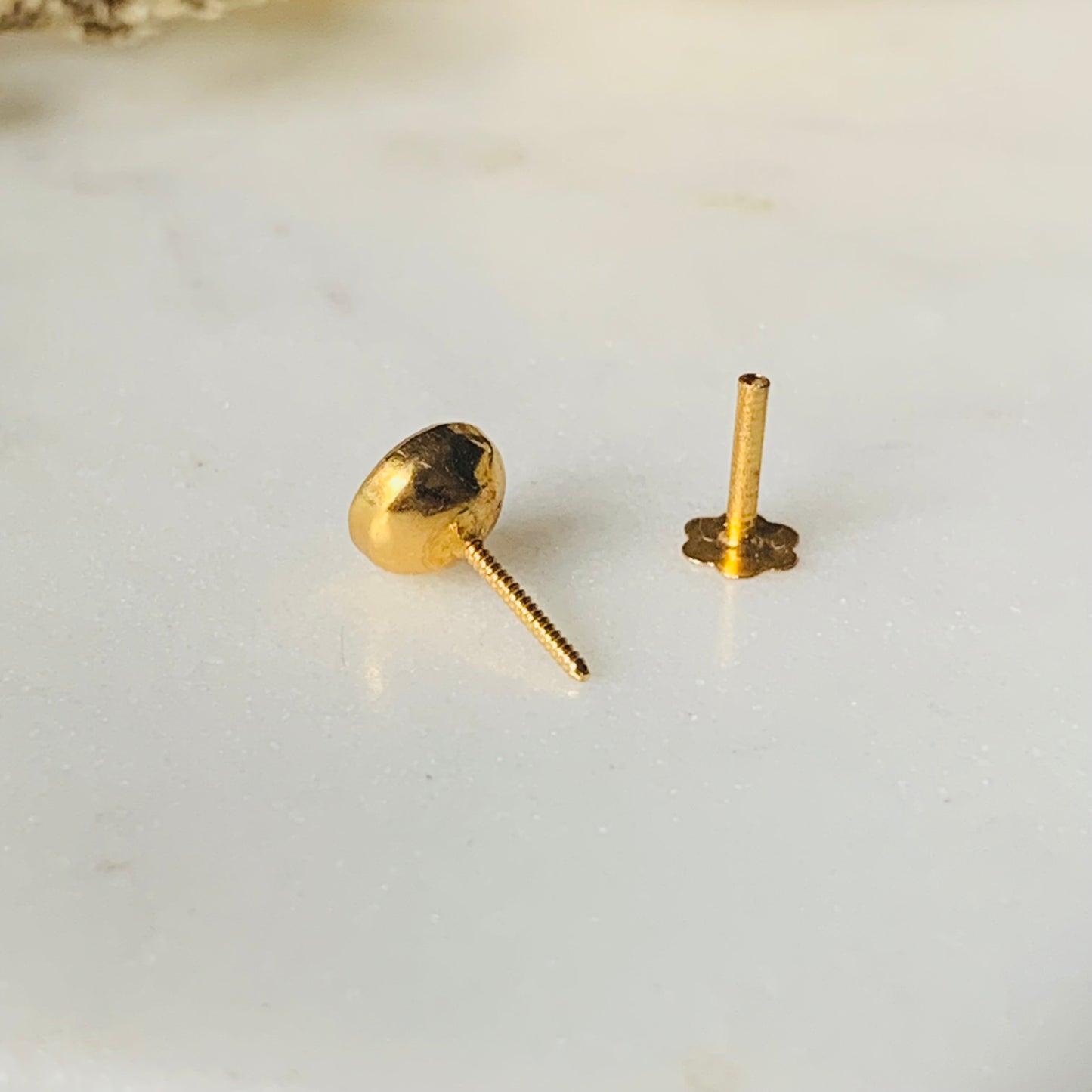 18ct Gold Single Pink Stud