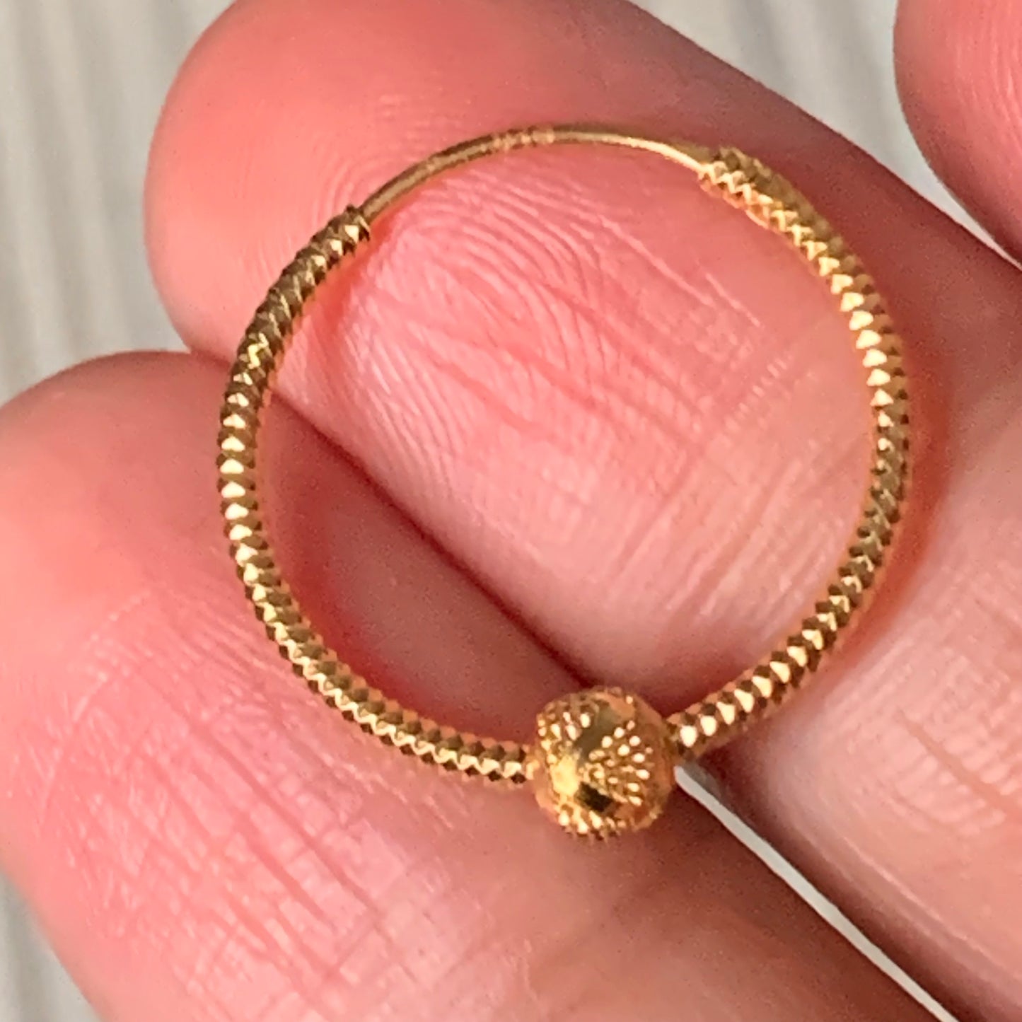 22ct Gold Hoops | 19mm