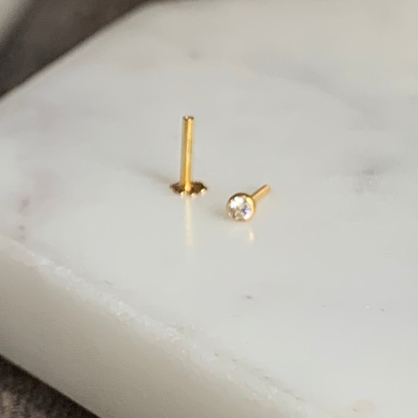 18ct Gold Nose Stud | 2mm