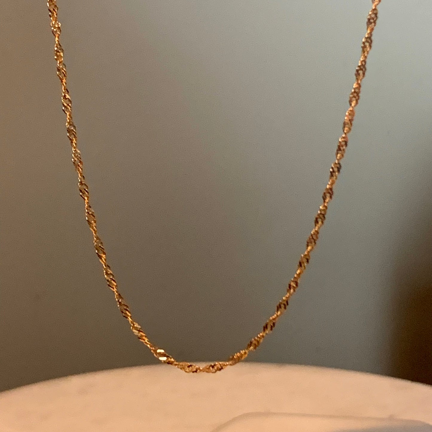 22ct Gold Ripple Chain | 20 inches