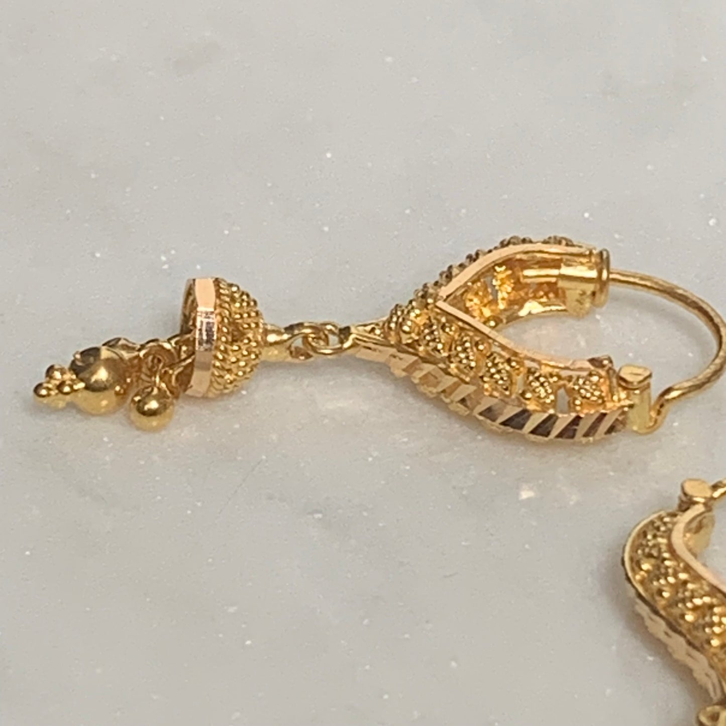 22ct Gold Dangly Jumka Earrings