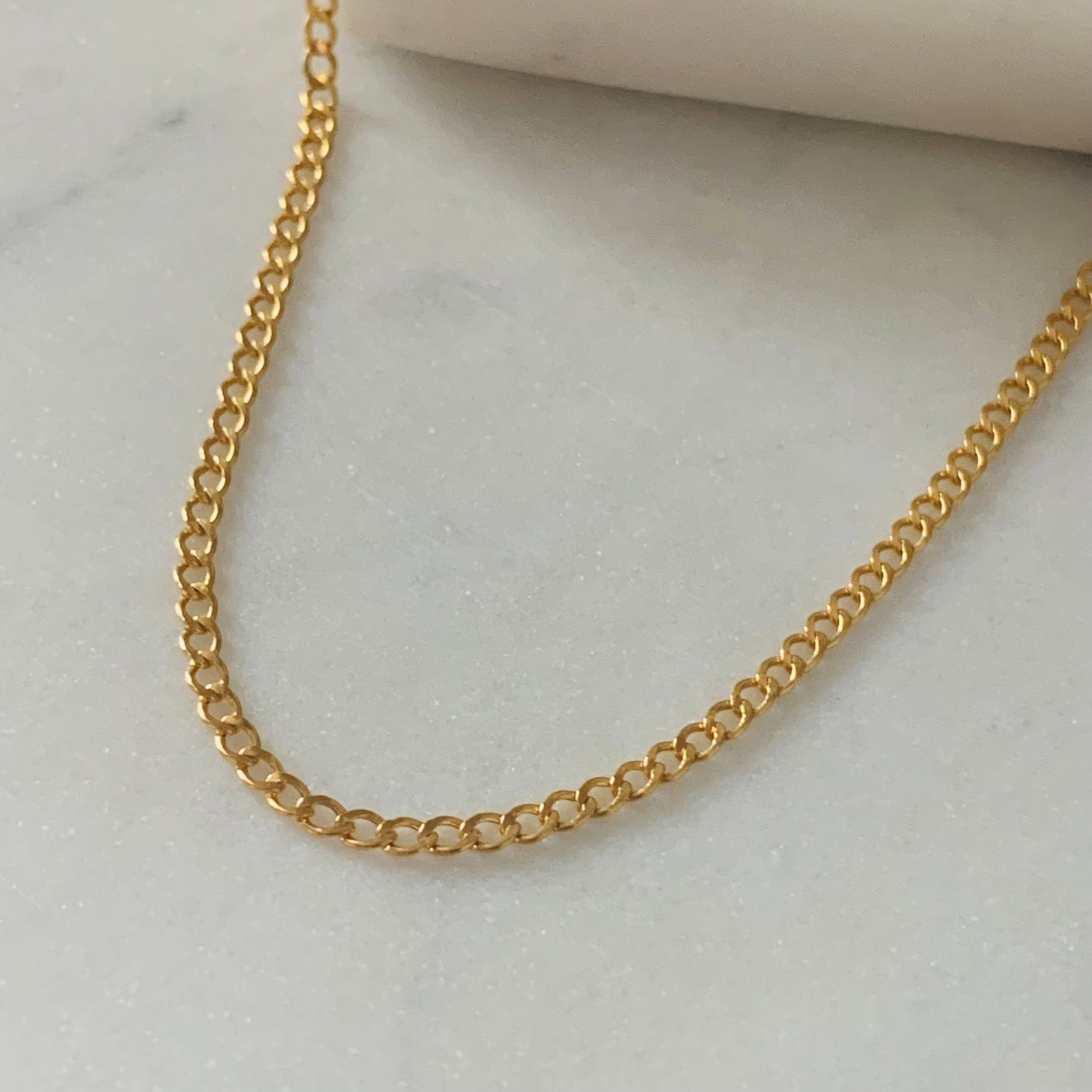 22ct Gold Contemporary ‘Curb’ Chain | 19.7 inches